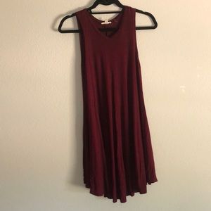 Maroon Sleeveless Dress